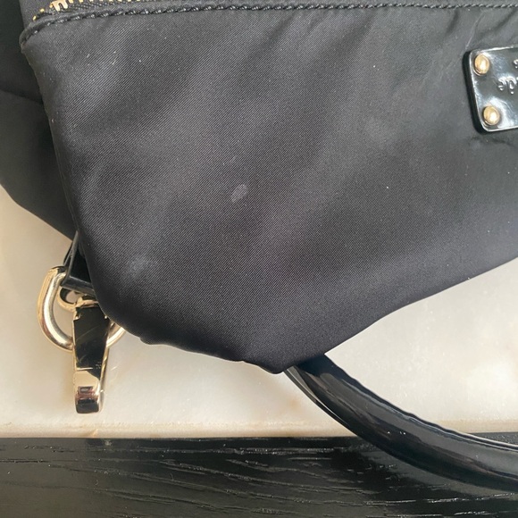 Kate Spade New York Black Leslie Nylon Foldover Crossbody Satchel - Picture 3 of 9